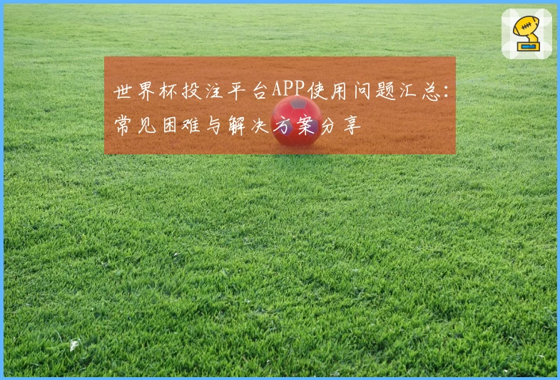 世界杯投注平台APP使用问题汇总：常见困难与解决方案分享